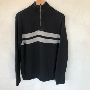 POLO JEANS CO. • Ralph Lauren black & gray sweater